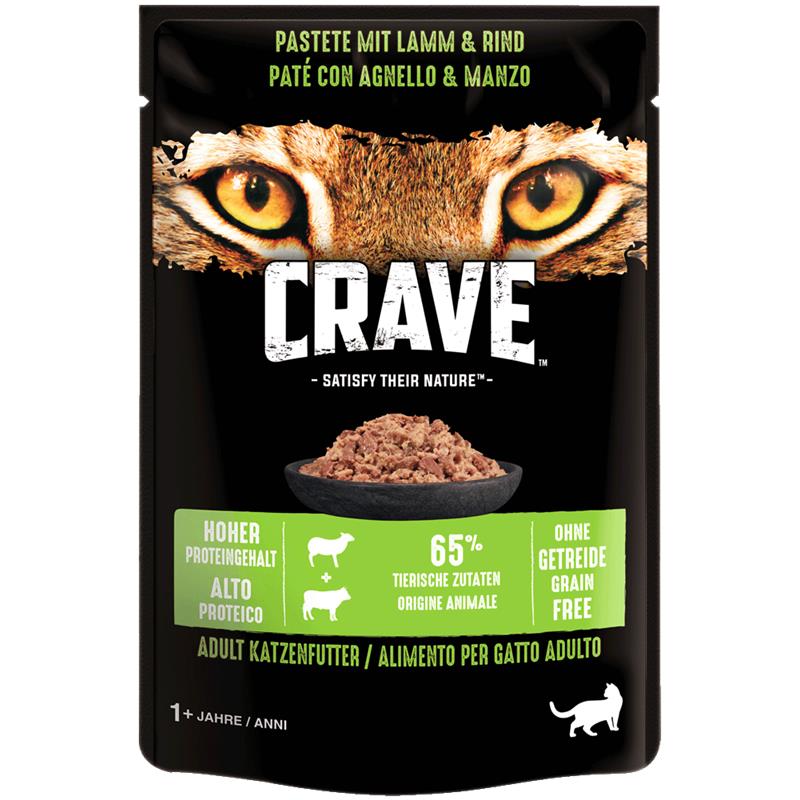 Crave Cat Frischbeutel Pastete 24x85g