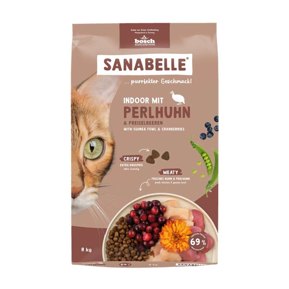 Sanabelle Indoor mit Perlhuhn