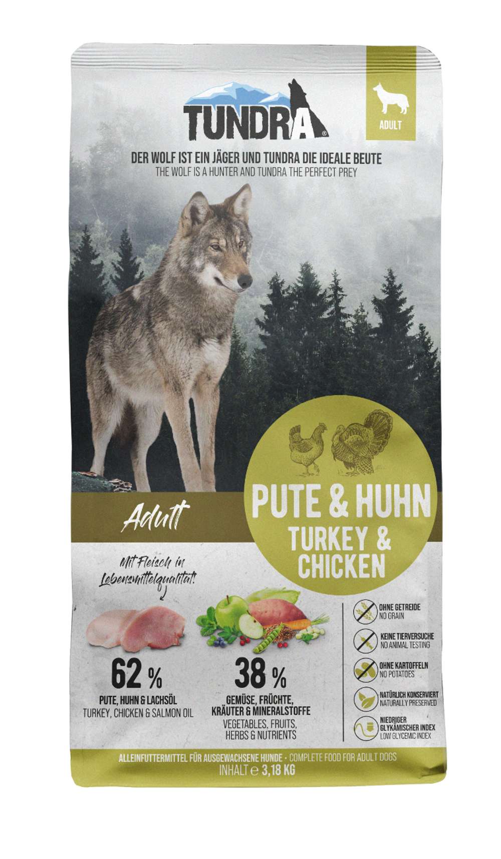 Tundra Dog - Trockenfutter Pute & Huhn