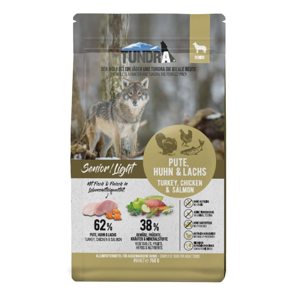 Tundra Dog - Trockenfutter Senior/Light Pute, Huhn & Lachs