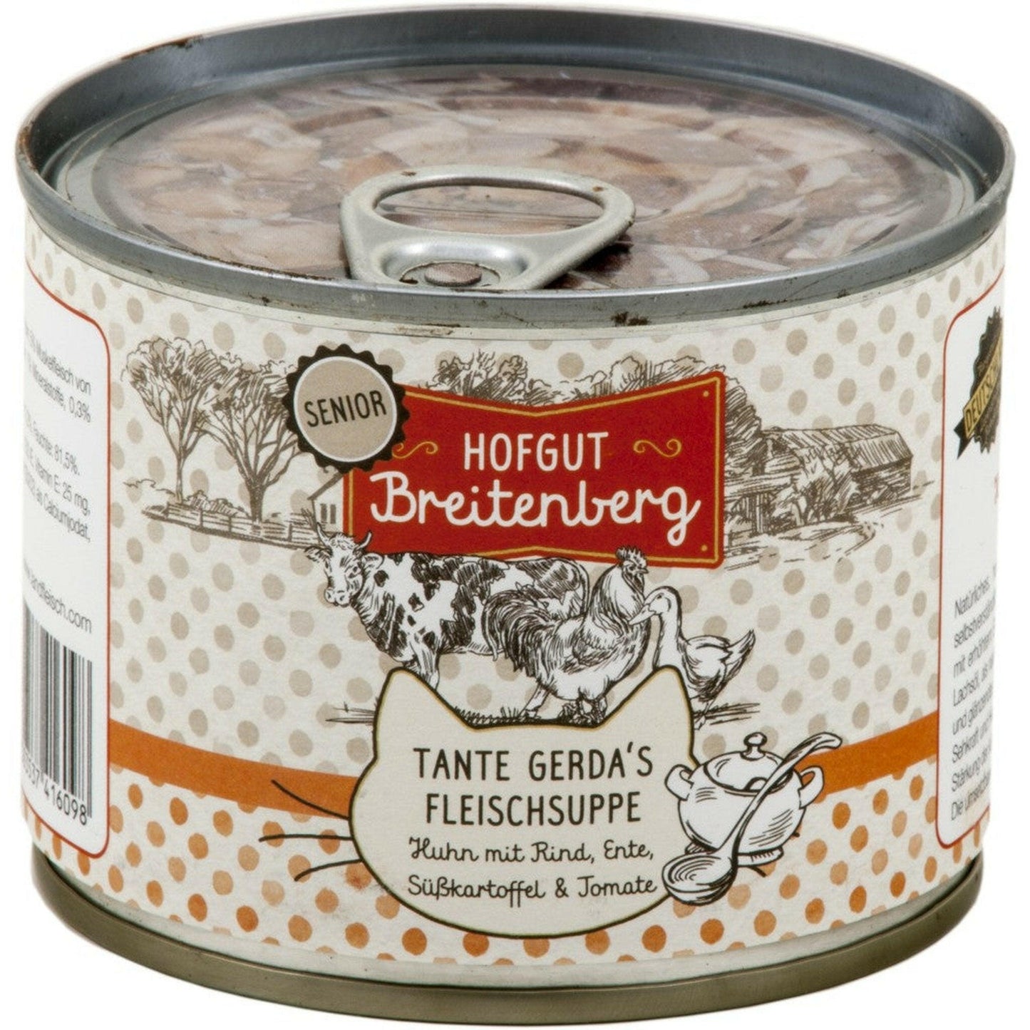 Hofgut Breitenberg Cat Senior Tante Gerdas Fleischtopf Huhn 12x180g