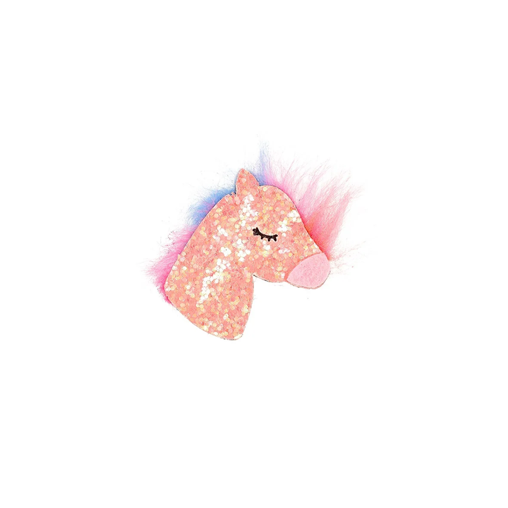 Pferde Haarklammer pink