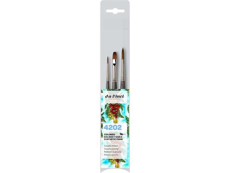 da Vinci Aquarellpinsel-Set, Colineo »Serie 4202«, 3-tlg.