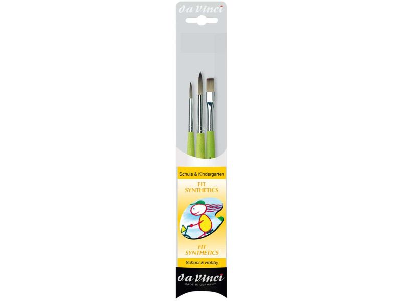 da Vinci Schulpinsel-Set, Fit Synthetics »Serie 4209«, 3-tlg.