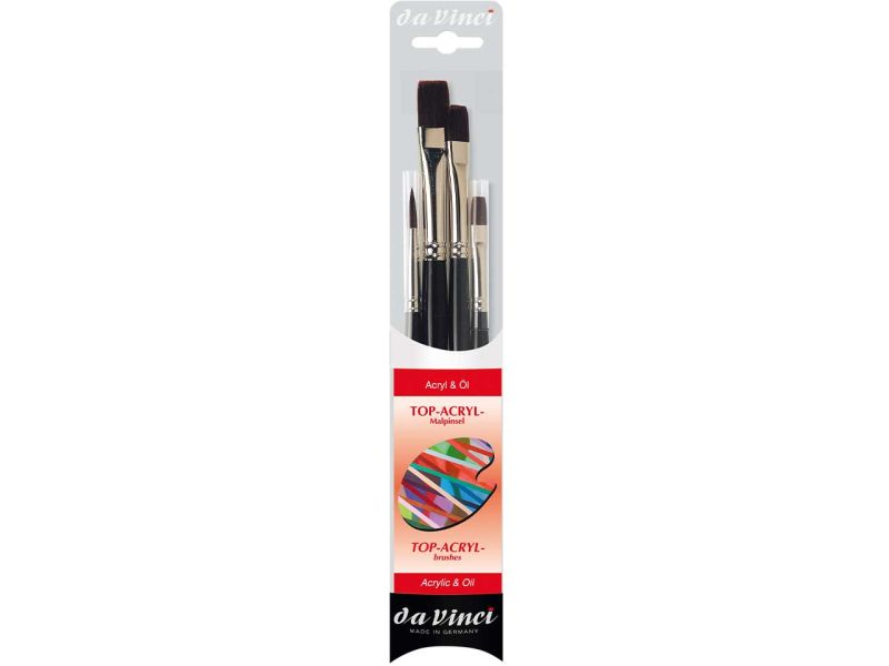 da Vinci Acrylpinsel-Set, Top Acryl »Serie 4220«, 4-tlg.