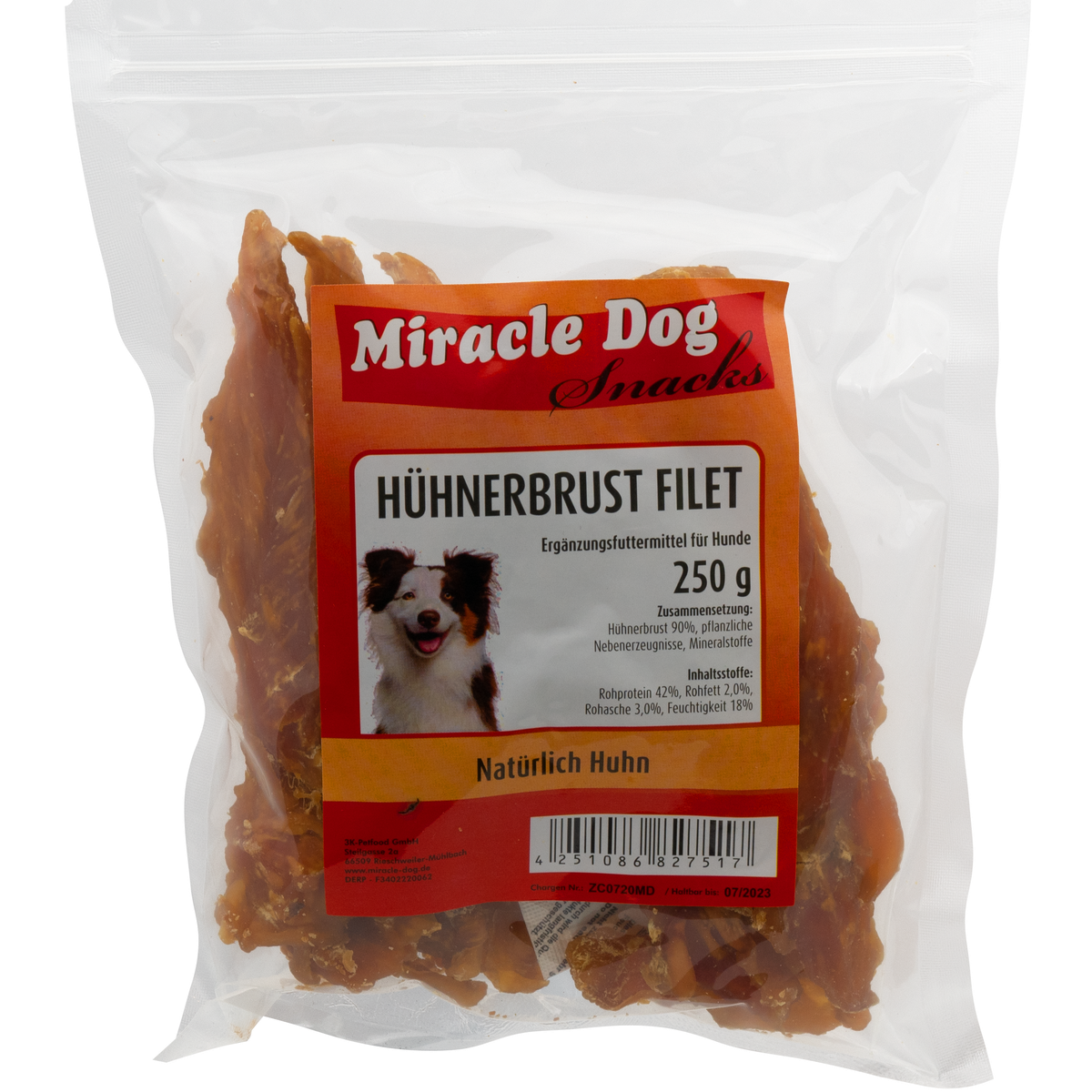 Miracle Dog Hühnerbrust Filet 250g - 10er Pack