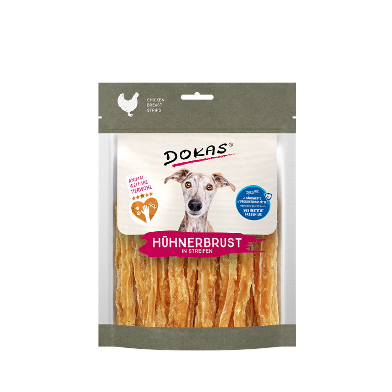Dokas Dog - Snack Hühnerbrust in Streifen 7St