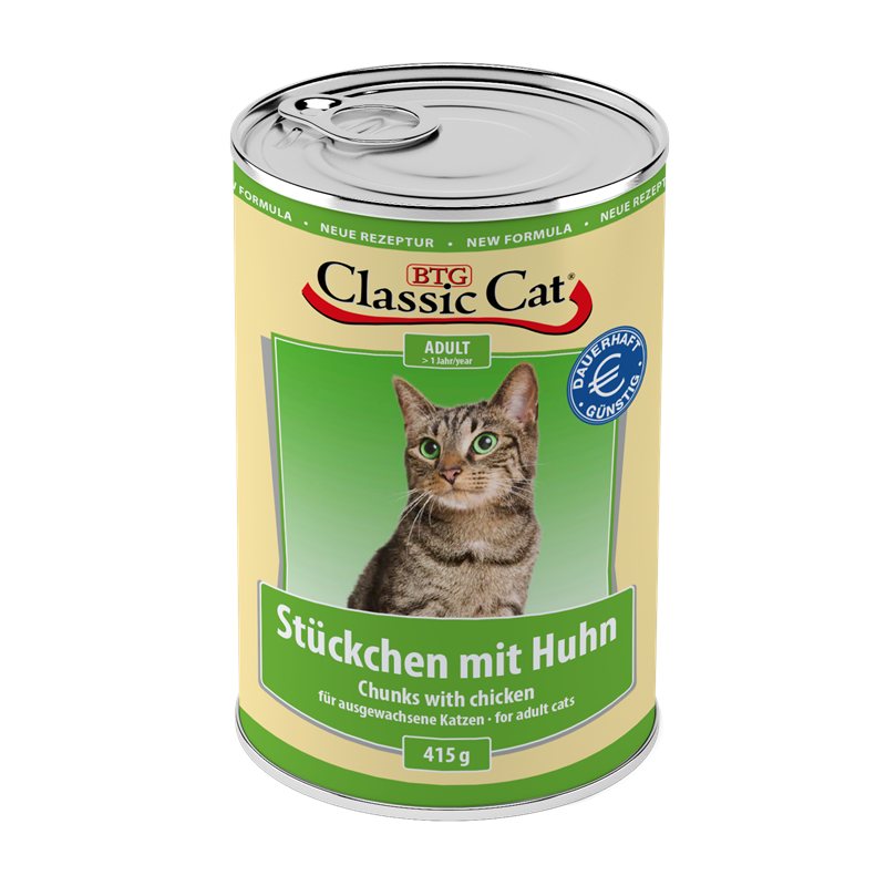 Classic Cat - Dose Stückchen 12x415g