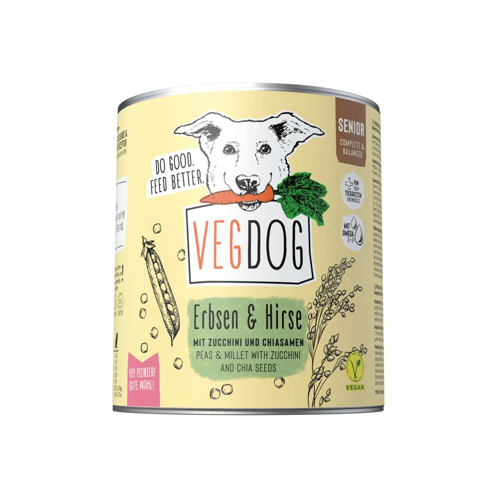VEGDOG - Senior Dose No1 - Erbsen & Hirse