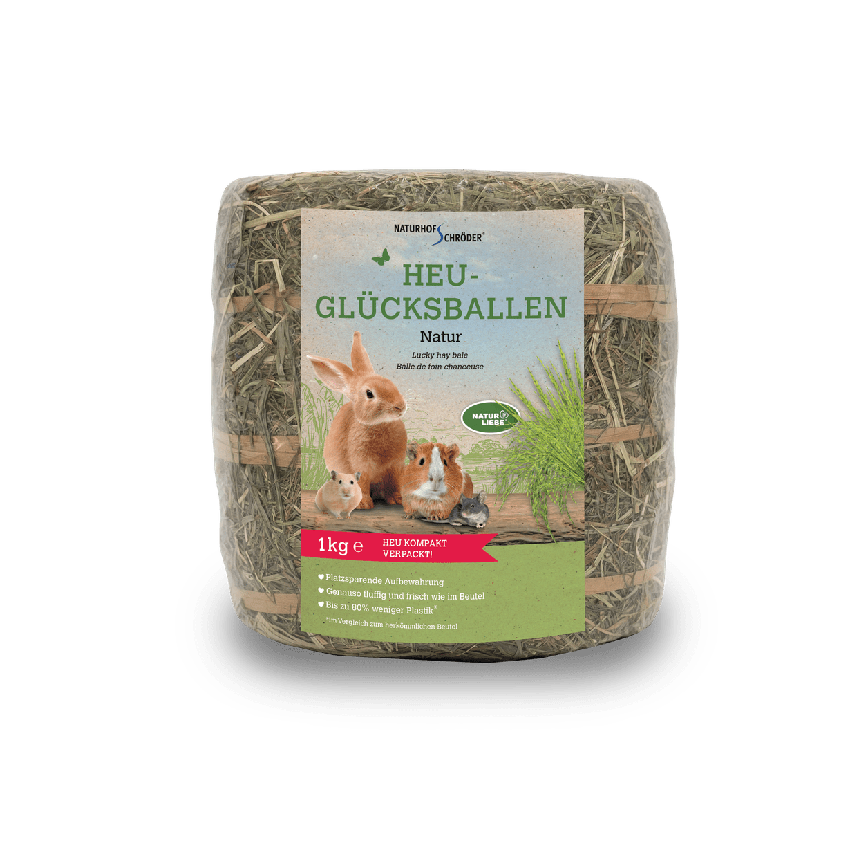 Heu-Glücksballen Natur