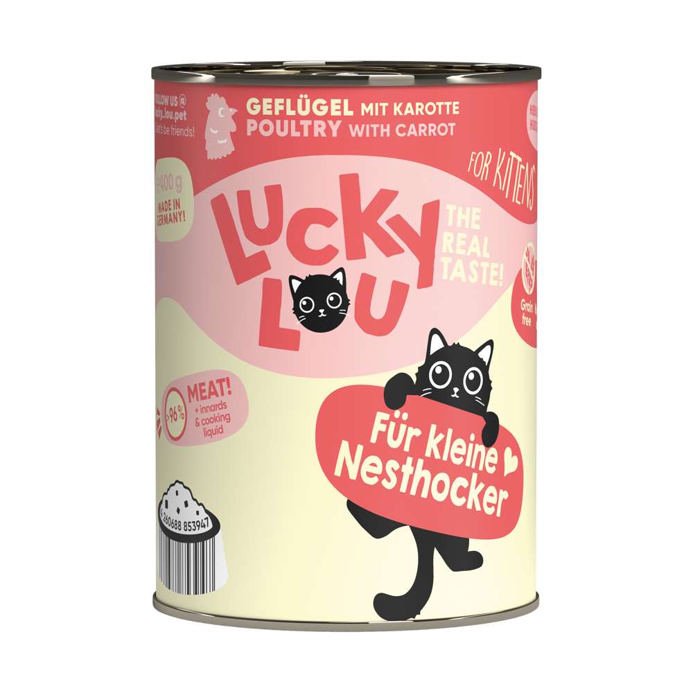 LuckyLou Cat - Life Stage Kitten Dose 6x400g