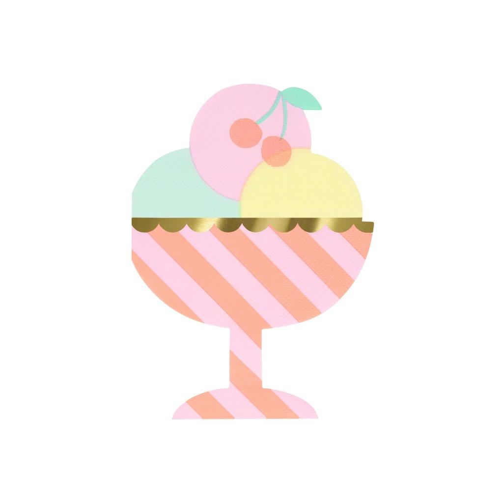 Ice Cream Sundae Servietten
