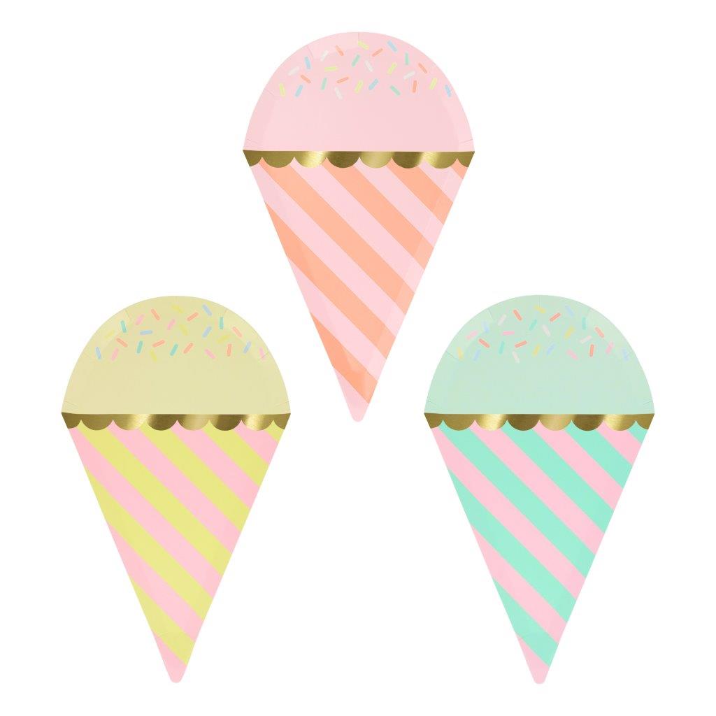 Ice Cream With Sprinkles Pappteller