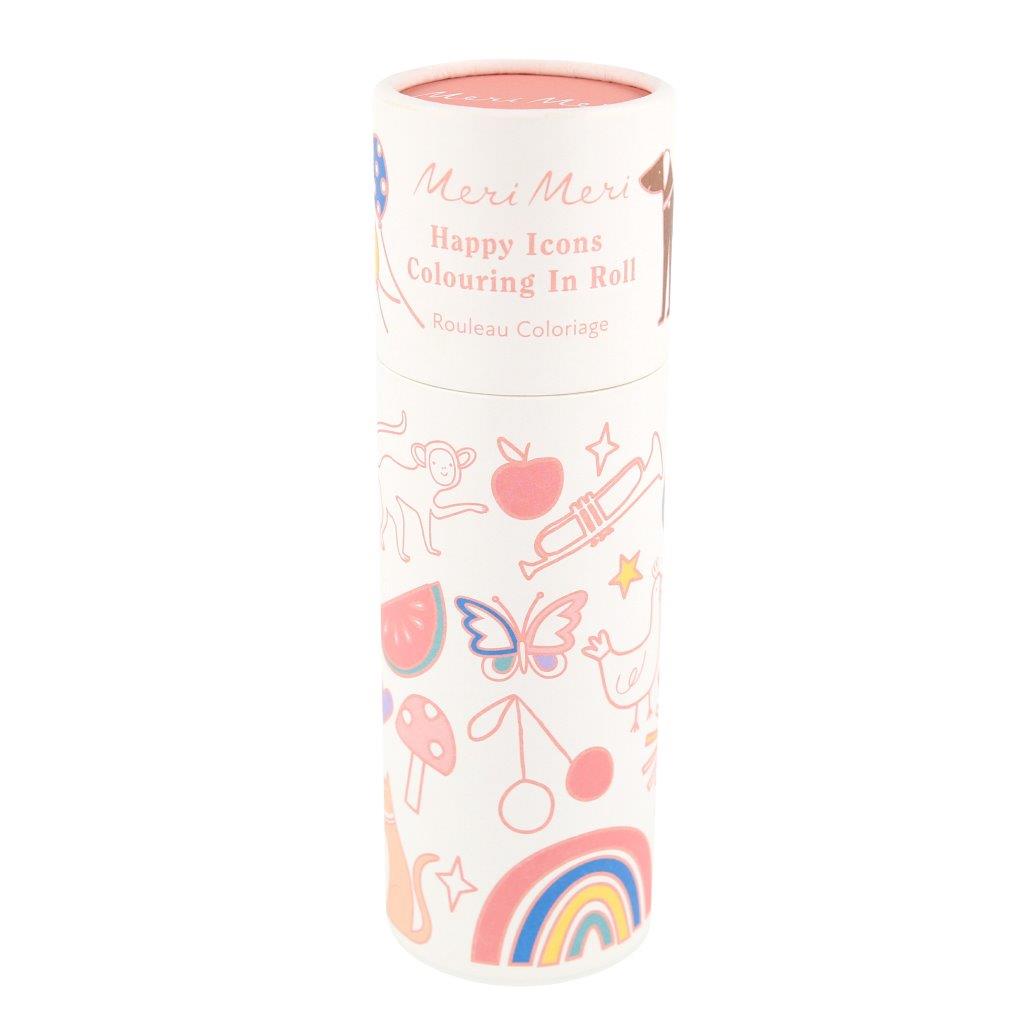 Happy Icons Malrolle klein mit Stiften