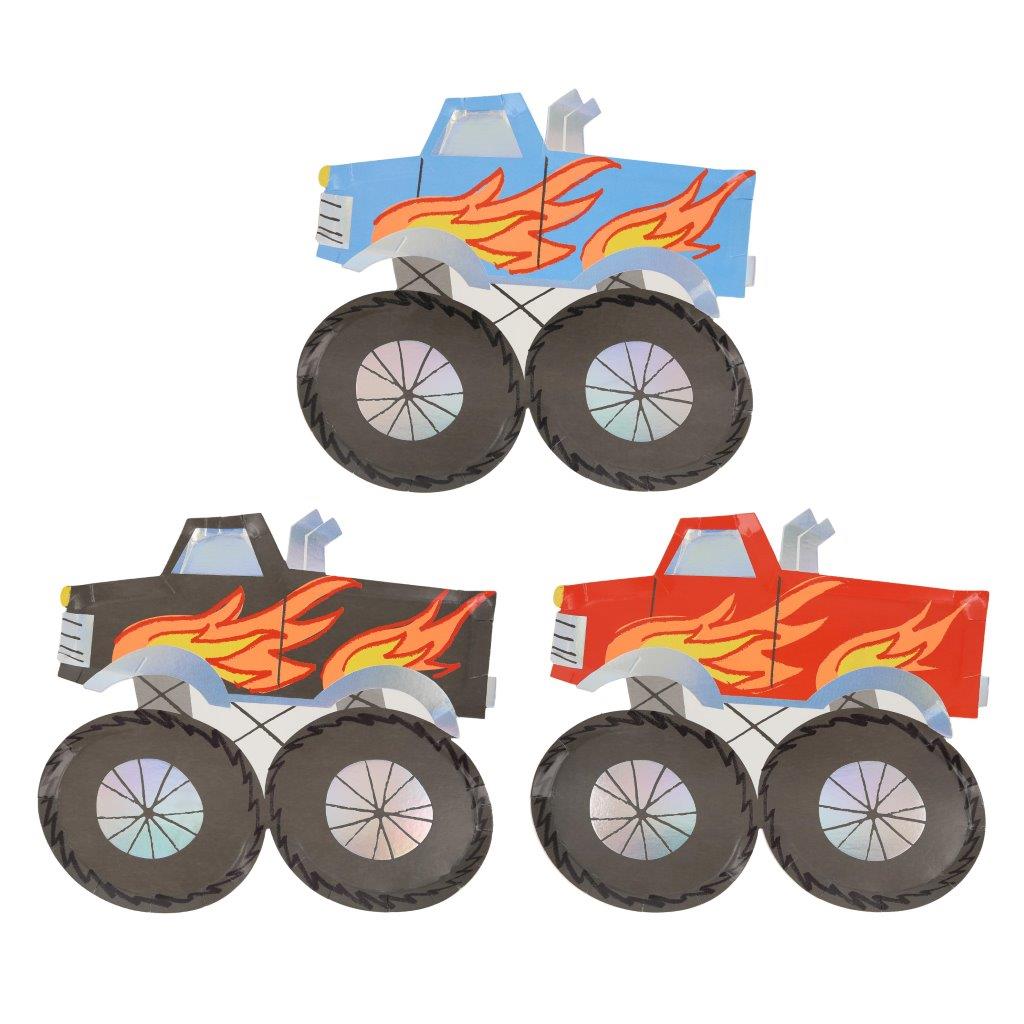 Monster Truck Pappteller
