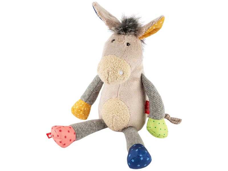 sigikid Kuscheltier Patchwork Sweety »Esel« grau