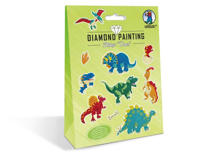 URSUS Diamond Painting Sticker »Dinos«