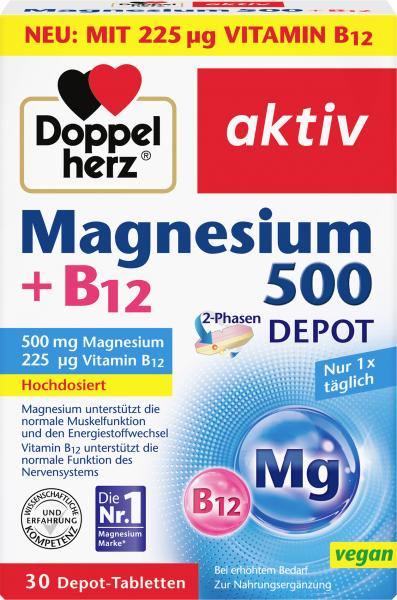 Doppelherz aktiv Magnesium 500 + B12