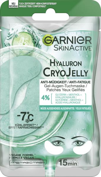 Garnier SkinActive Gel-Augen-Tuchmaske Hyaluron Cryo Jelly