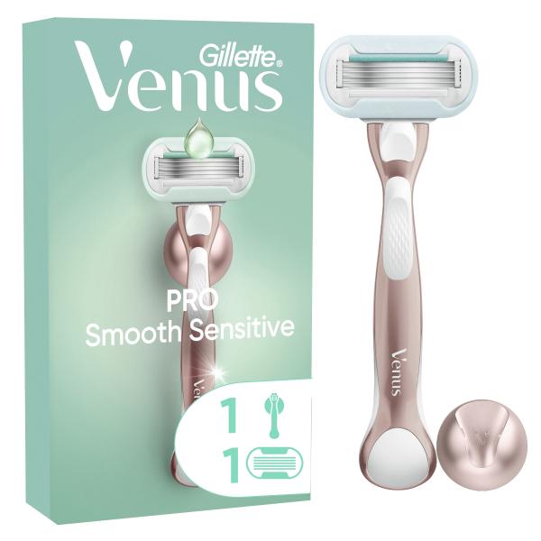 Gillette Venus Pro Smooth Sensitiv Rasierer mit 1 Klinge