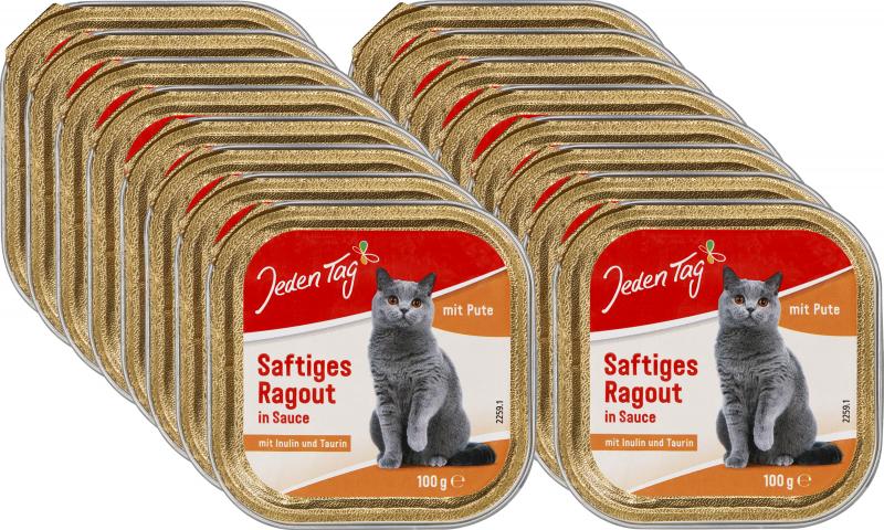 Jeden Tag Katze Saftiges Ragout in Sauce mit Pute