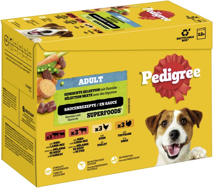 Pedigree Adult Gemischte Selektion mit Gemüse in Sauce