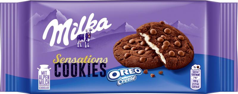 Milka Sensations Cookies Oreo Creme