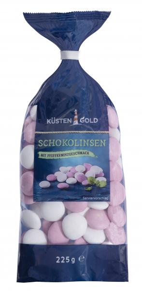 Küstengold Schokolinsen Pfefferminzgeschmack