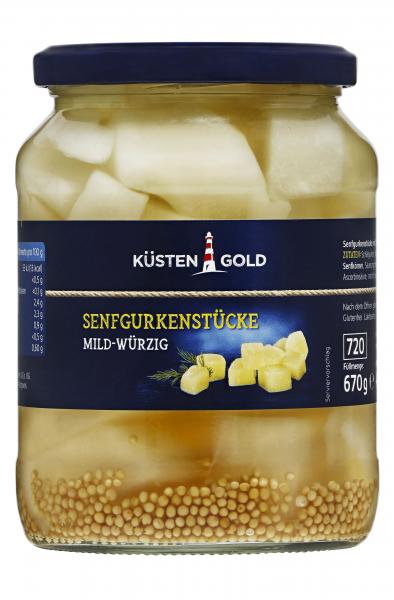 Küstengold Senfgurkenstücke mild-würzig