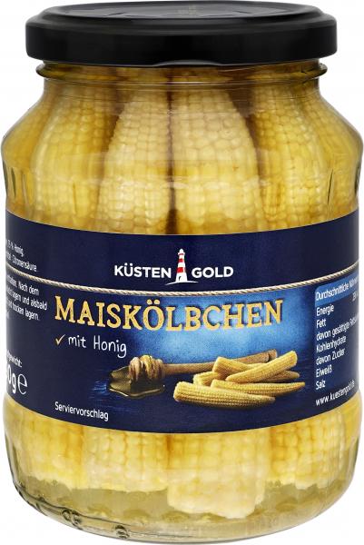 Küstengold Maiskölbchen mit Honig