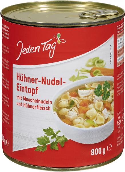 Jeden Tag Hühner-Nudel-Eintopf
