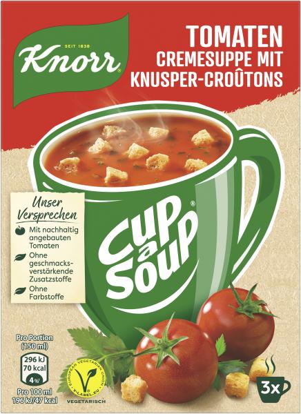Knorr Cup a Soup Tomatencreme Suppe mit Knusper-Croutons