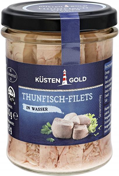 Küstengold Thunfisch-Filets in Wasser