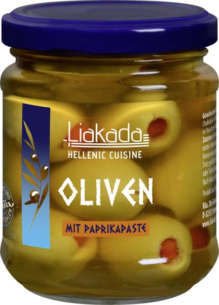 Liakada Oliven mit Paprikapaste