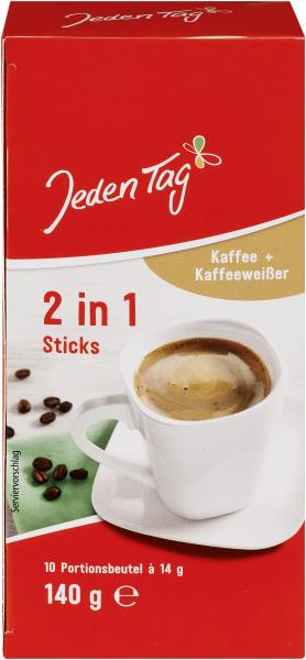 Jeden Tag 2in1 Kaffee Sticks
