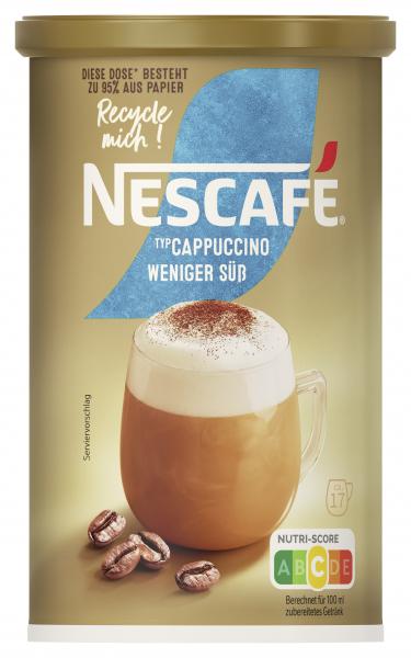 Nescafe Typ Cappuccino weniger Süß