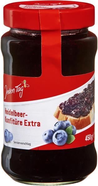 Jeden Tag Konfitüre Extra Heidelbeer