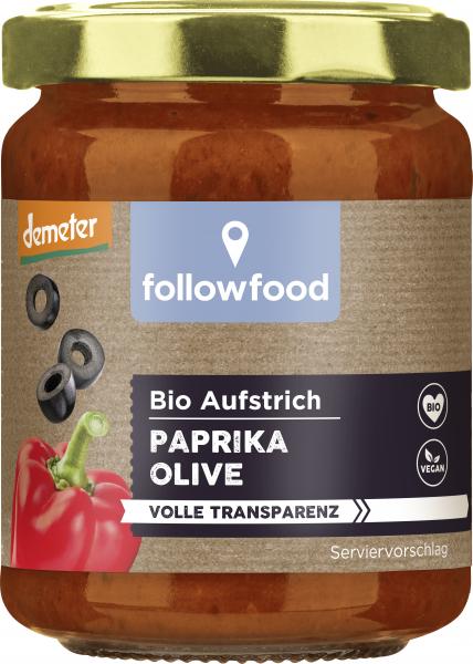 Followfood Bio Aufstrich Paprika Olive