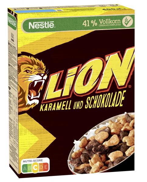 Nestlé Lion Frühstücks-Cerealien mit % Vollkorn-Anteil