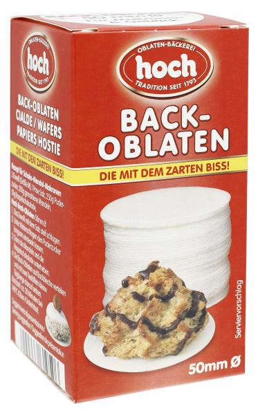 Hoch Back-Oblaten 50mm
