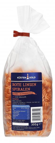Küstengold Rote Linsen Spiralen
