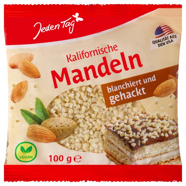 Jeden Tag Kalifornische Mandeln gehackt
