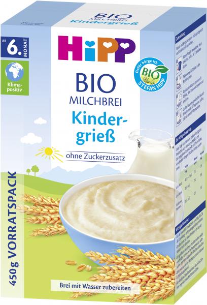 Hipp Bio Milchbrei Kindergrieß