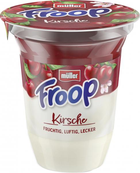 Müller Froop Frucht auf Joghurt Kirsche