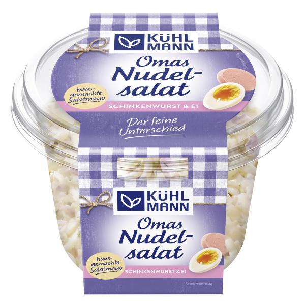 Kühlmann Omas Nudelsalat mit Schinkenwurst und Ei