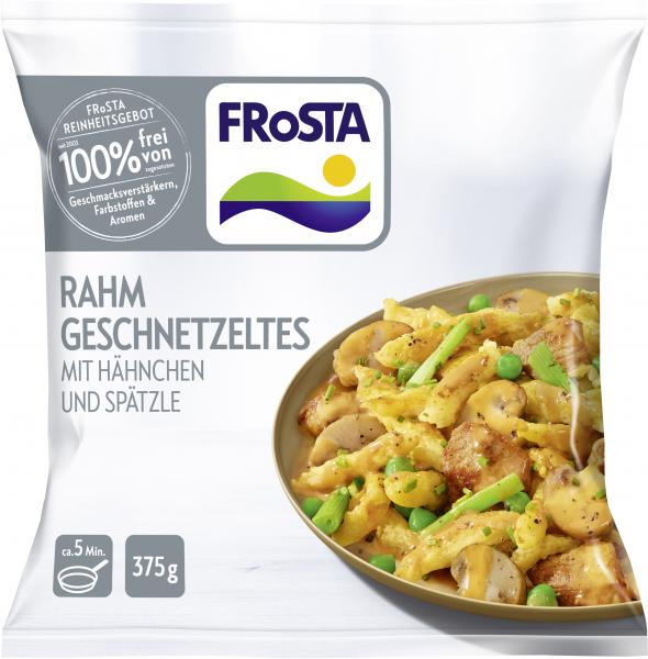 Frosta Rahm Geschnetzeltes mit Hähnchen und Spätzle