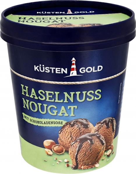 Küstengold Haselnuss-Nougat Eis