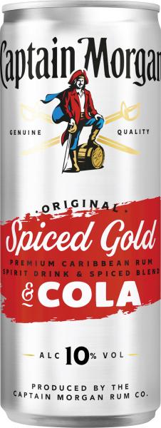 Captain Morgan & Cola Original Spiced (Einweg)