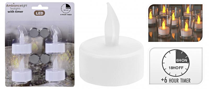 Koopmann Teelichte-Set mit Timer