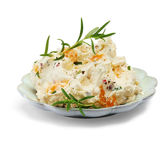 Frischkäse Aprikose, Rosmarin; past. mind. 65% Fett i. Tr.